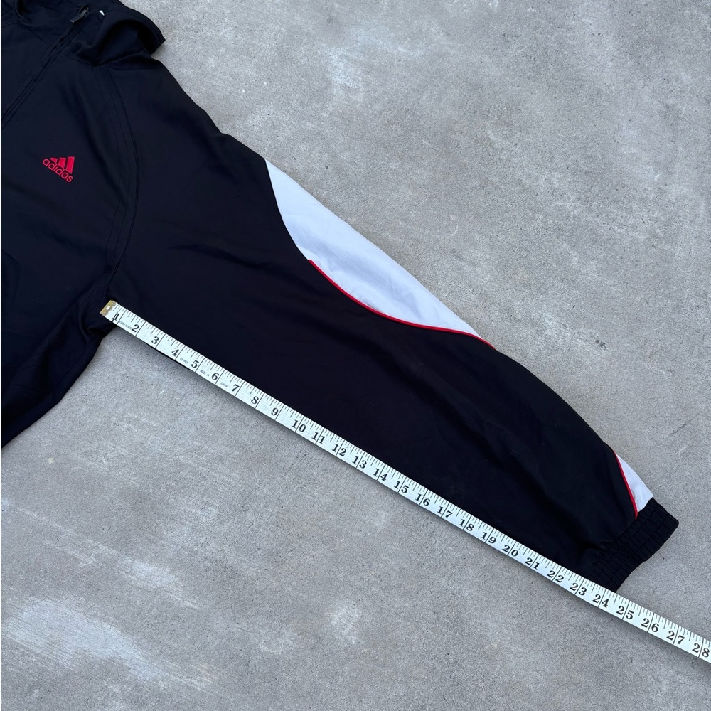 Adidas Men's Black Jacket with Red Accents - Picture 7 of 9